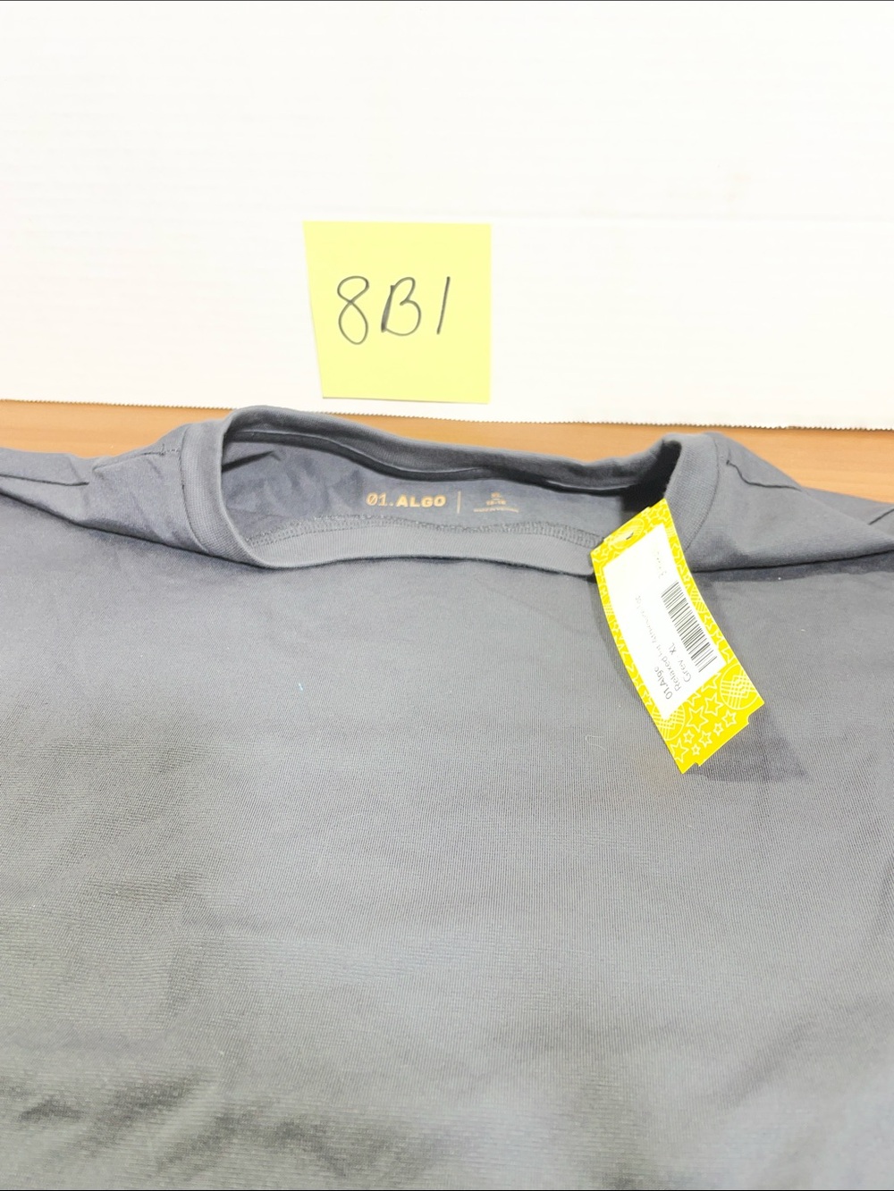 ALGO Minimalist Crewneck Tee in Charcoal